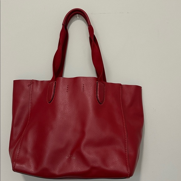 Coach Derby Red Leather Tote Bag - Picture 2 of 8